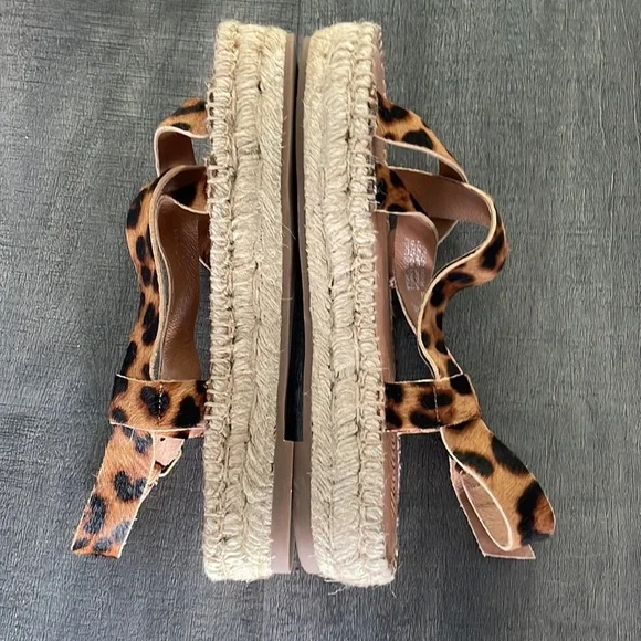 Madewell The Malia Espadrille Leopard Sandal NEW - Picture 6 of 7